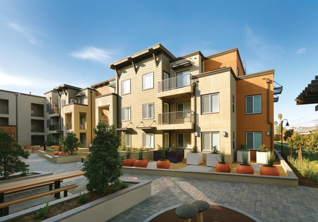 Brookwood Terrace features one-, two-, and three-bedroom apartments, ranging from 636 square feet to 1,094 square feet.