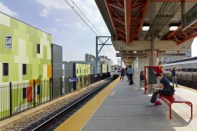 Paseo Verde is adjacent to the SEPTA Regional Rail Temple University 
Train Station, the fourth busiest transit stop in Philadelphia's SEPTA 
system.