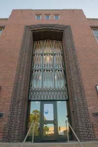 In its renovation of the historic former Williston High School, Lutheran Social Services of North Dakota was able to recreate the building’s Art Deco-inspired front windows, which had been boarded and filled during the school’s last decades of usage.