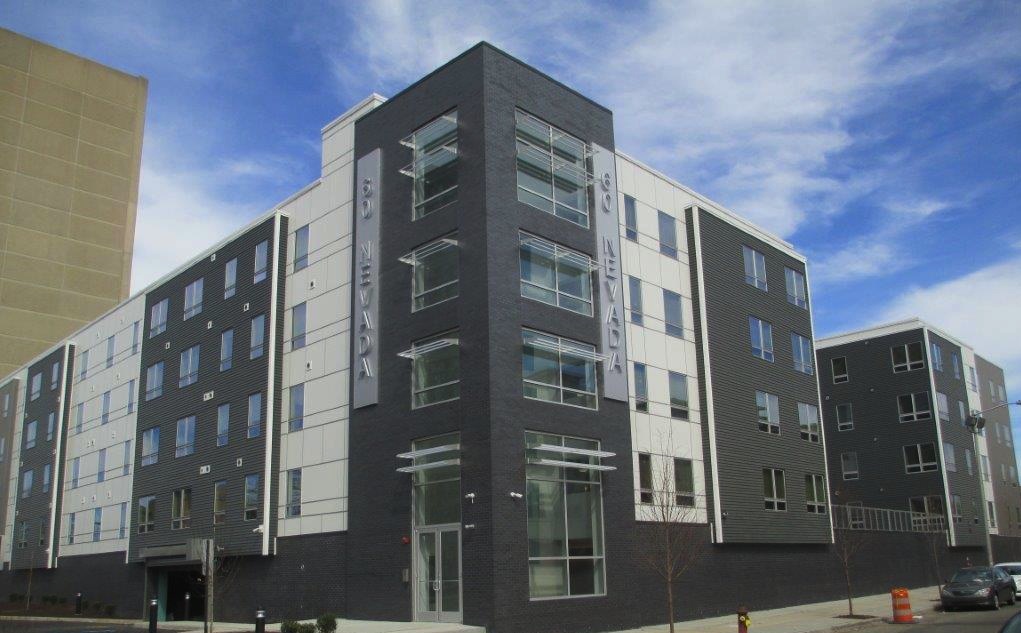 60 Nevada in Newark, N.J., is comprised of eight one-bedroom, 48 two-bedroom, and 19 three-bedroom units for households earning 60% or less of area median income. Five of the units are set aside for homeless members of the community.