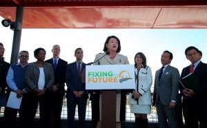 Assembly Speaker Toni Atkins (D-San Diego) announces an affordable housing plan for the state. (Photo Courtesy of the Assembly Democratic Caucus)