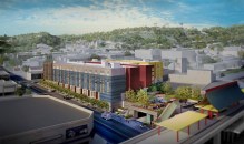 Forest City Enterprises is building Blossom Plaza (left), a 237-unit, mixed-income development located in the Chinatown neighborhood of Los Angeles. (Courtesy of Johnson Fain)