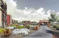 Centennial Park by Summit Housing Group will provide 140 affordable housing units in Longmont, Colo. (Conceptual rendering courtesy of Summit Housing Group)