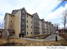 The 74-unit Highridge Gardens features 50 permanent supportive housing units. (Photo by Ronald L. Glassman)