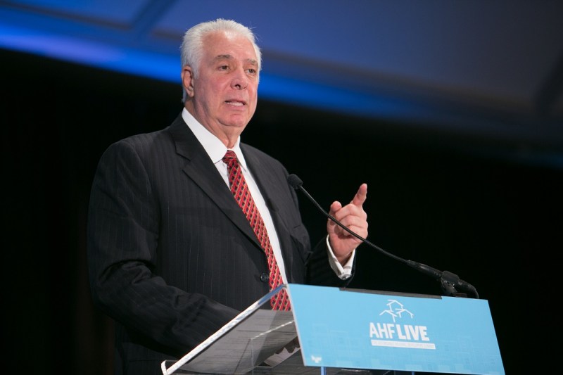 Former U.S. Congressman from Illinois, Marty Russo addresses affordable housing developers at the AHF Live conference in Chicago.