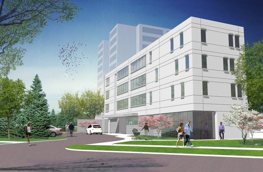 Sangamon Terrace brings 24 new senior housing units to the Englewood neighborhood of Chicago. (Rendering by&nbsp;Harley Ellis Devereaux)