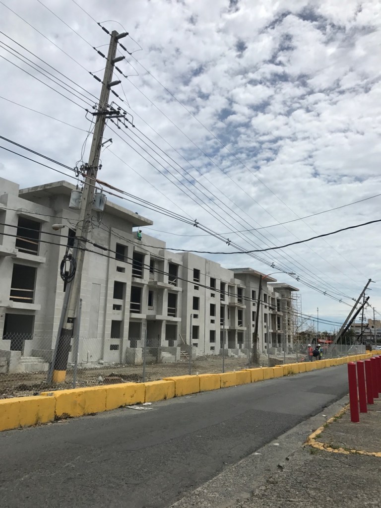 Developer McCormack Baron Salazar has two mixed-income developments, Puerta de Tierra (seen above) and Las Gladiolas, under construction in San Juan, Puerto Rico. They sustained little damage, and a perimeter security fence damaged during the hurricane has now been repaired.