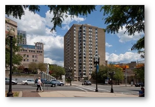 An affiliate of Beacon Communities will rehab and preserve the affordability of Quincy Tower. The work will include heating and domestic hot water boiler replacement, common-area improvements, replacement of kitchen and bathroom cabinets, fixtures, and finishes, accessibility upgrades, elevator improvements, and security-system enhancements.