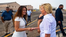 Pam Patenaude (right) has led HUD's disaster recovery response in Puerto Rico and in other areas hit by hurricanes and fires.