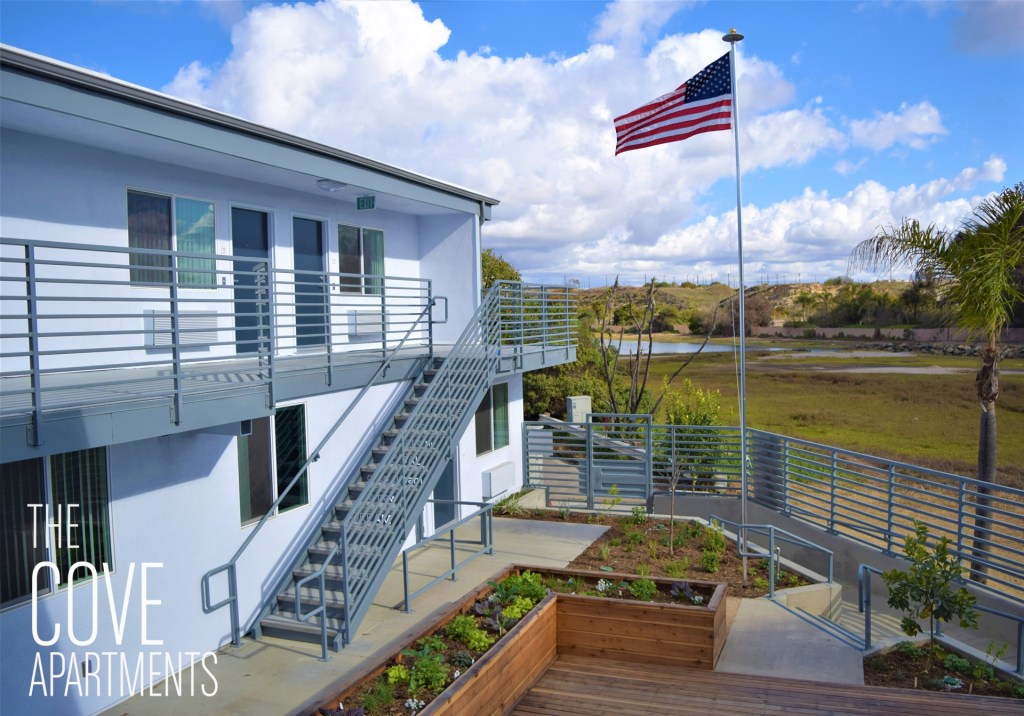 The Cove Apartments in Newport Beach, Calif., provides 12 one-bedroom units for homeless veterans and low-income seniors 62 and older.