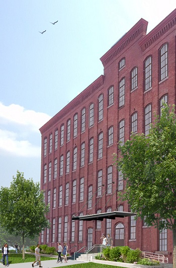 Trinity Financial is redeveloping the Van Brodie Mill into affordable housing in Lawrence, Mass. The completed project will contain eight studio apartments, 25 one-, 56 two-, and 13 three-bedroom apartments.