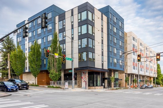 Bellwether Housing developed the 133-unit Arbora Court in Seattle with the help of twinning 9% and 4% low-income housing tax credits.
