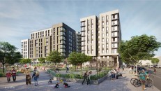 Casa Adelante will provide 127 permanent affordable apartments for low-income households, including 29 for homeless transitional age youth and parenting youth in San Francisco. The nine-story building is by integrated design firm Mithun with associate architect U.A. Studios.