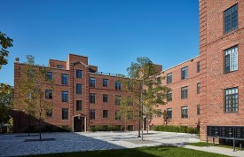The rehabilitation of the historic Lathrop apartment buildings  was included in phase one of the Chicago community’s revitalization. “What we celebrate today is an example of Chicago Housing Authority’s long-standing commitment to Lathrop residents and to bring more mixed-income housing to neighborhoods across our city,” said James L. Bebley, acting CEO of the CHA at the opening celebration. "None of this would have been possible without the support of the residents and the many partners who have helped move the vision of a renewed Lathrop forward. It is thanks to the strong partnerships we have built that the revitalized Lathrop is possible.”
