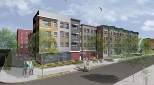 The 38-unit Library Commons will be located across from the public library in Holyoke, Mass.