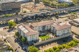 BRIDGE Housing’s first modular project, Marea Alta provides affordable housing and a child-care center in San Leandro, Calif.