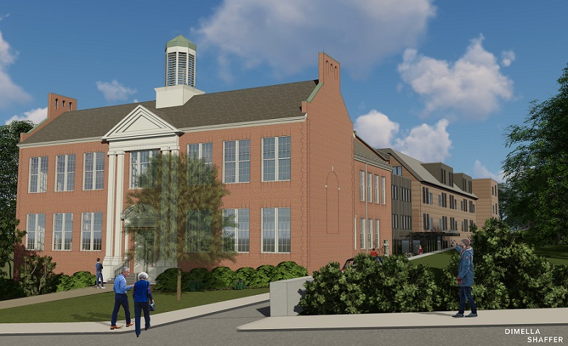 Pennrose is renovating the Mary D. Stone School building as part of an affordable housing development for seniors in Auburn, Mass.