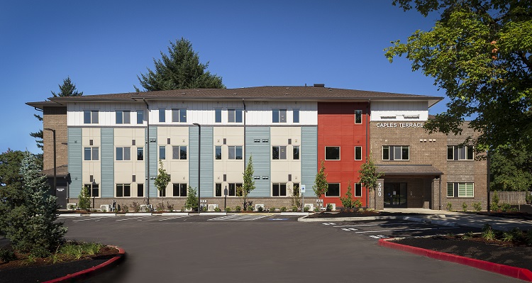 The 28-unit Caples Terrace is home to young adults who have aged out of foster care in Vancouver, Wash.