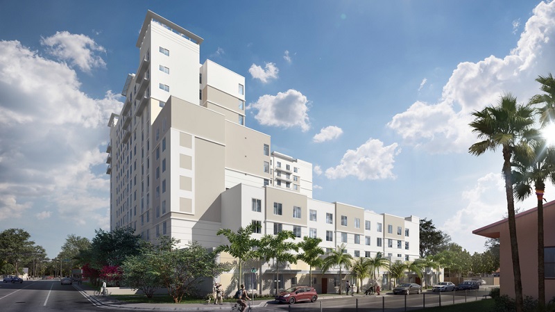 Designed by C.C. Hodgson Architectural Group, Mosaico will bring 271 affordable senior housing units to Miami.