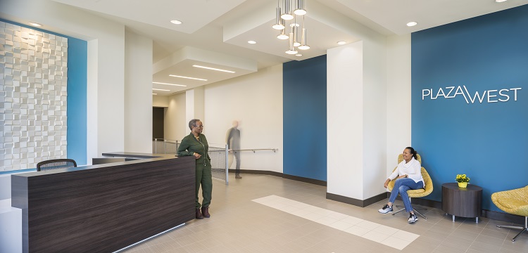 Developed by Mission First Housing Group, Plaza West is a unique affordable housing development in Washington, D.C., that has reserved 50 of its 223 units for “grandfamilies,” families composed of grandparents raising their grandchildren.