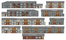 Construction on Sunrise Vista Apartments began in April and is scheduled for completion in June 2021. Carleton Hart Architecture is the project architect