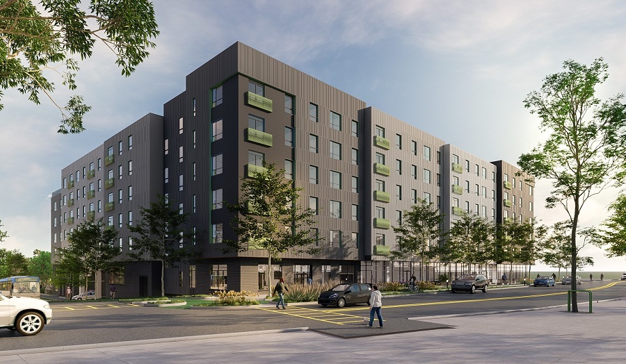Preservation of Affordable Housing and Nuestra Comunidad Development Corp. are developing 135 units of energy-efficient housing on an underutilized Massachusetts Bay Transportation Authority parking lot in Boston’s Mattapan Square.