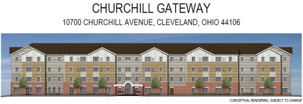 The 52-unit Churchill Gateway is expected to be completed in fall 2022.
