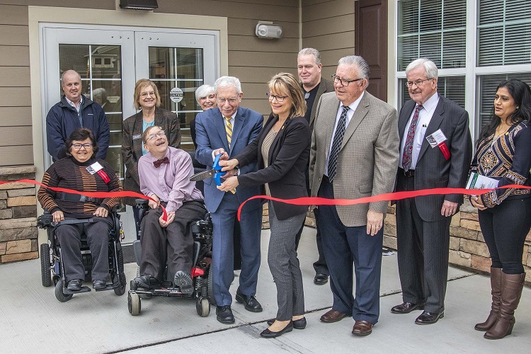 New Jersey officials announced the Special Needs Housing Subsidy Loan Program during the grand opening of Freedom Village at West Windsor, which provides 72 apartments affordable to families, including 18 for residents with special needs.