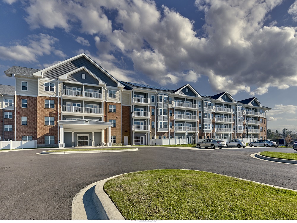 The Residences at Glenarden Hills phase two features 55 affordable senior apartments and is the second of a six-phase master-planned community in the Washington, D.C., suburb of Glenarden, Maryland.