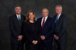 The Rev. Dr. Kenneth Daniel, Terry Spitznagel,  John Renner, and Ken Young (from left)