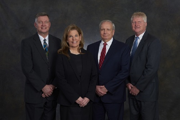 The Rev. Dr. Kenneth Daniel, Terry Spitznagel,  John Renner, and Ken Young (from left)