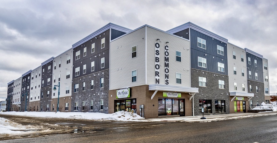 Developed by Woda Cooper Cos., Osborn Commons is the first LEED Gold development in Sault Ste. Marie, Michigan.