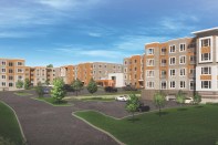 Developed by Real Estate Equities, the $43 million Spring House Apartments features homes for households earning no more than 60% of the area median income.
