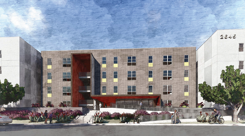 Designed by Studio E Architects, Ulric Street Apartments will be a transit-oriented and multigenerational development in Linda Vista, California.