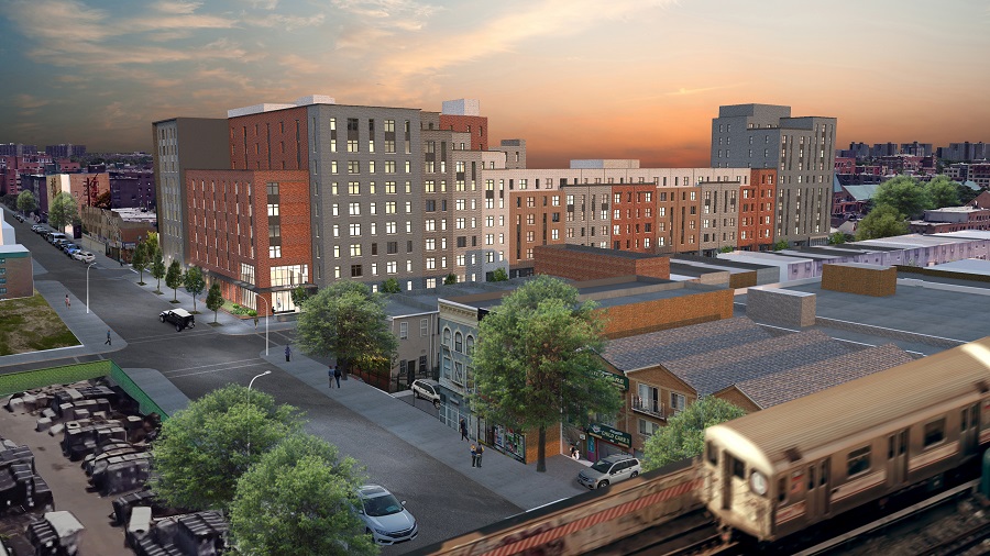 Featuring 255 units, HELP ONE Buildings A and B are the first phase of a four-building complex that will deliver more than 500 affordable homes in Brooklyn.