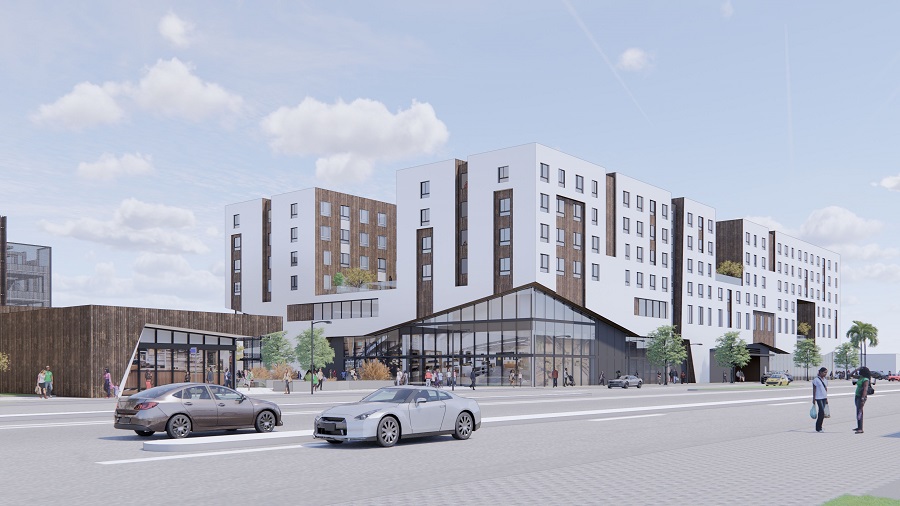 Under development by BRIDGE Housing, Coalition for Responsible Community Development, and Primestor, Evermont will feature affordable and supportive housing along with retail opportunities in Los Angeles.