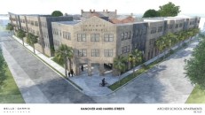 Construction has begun on the $42 million rehabilitation of the Archer School into affordable housing for seniors earning no more than 60% of the area median income in Charleston, South Carolina.