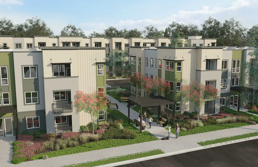 The Canopy Apartments at Powell will have a three- and a four-story building. Amenities will include elevators, laundry facilities on each floor, and ample on-site parking with an electric vehicle charging station.