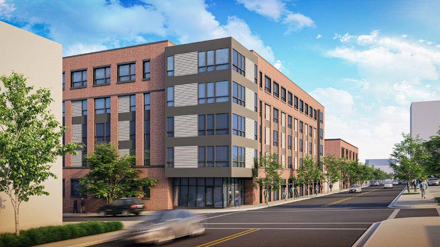 Plans for the Durham Housing Authority office and Criminal Justice Resource Center site call for developing a 258-unit affordable, mixed-income residential building  as well as an office complex and parking garage.