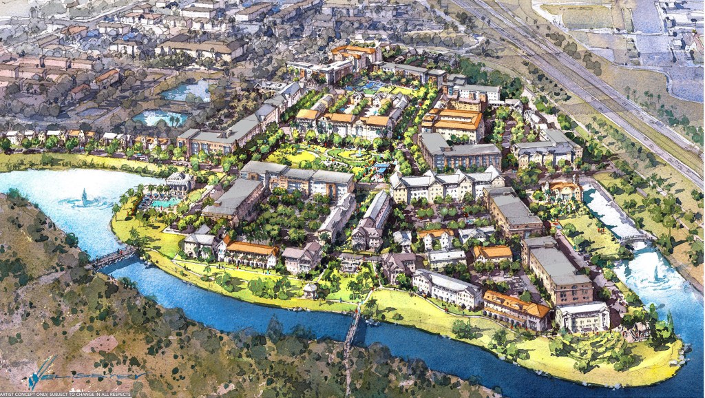 The 80-acre affordable and attainable housing initiative in southwest Orange County, Florida, will include over 1,300 units on Disney's land. It will be located a couple of miles from Flamingo Crossings Town Center, a hotel, shopping, and dining district developed by Walt Disney World.
