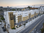 Developed by Linc Housing in partnership with Search to Involve Pilipino Americans, HiFi Collective features 64 apartments and supportive services for residents in Los Angeles.