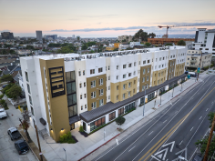 Developed by Linc Housing in partnership with Search to Involve Pilipino Americans, HiFi Collective features 64 apartments and supportive services for residents in Los Angeles.