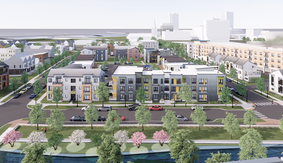 Plans call for the 618 apartments at the Tidewater Gardens public housing development to be demolished and replaced with new housing in Norfolk, Virginia.