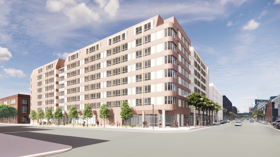 Mercy Housing California’s 7th and Brannan is expected to welcome its first residents in summer 2024.