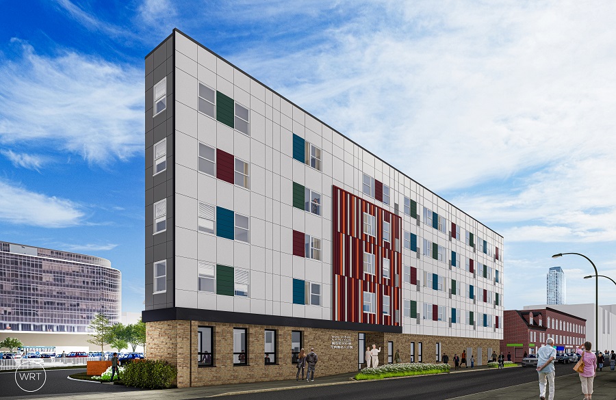 Located between Philadelphia's Chinatown and Old City, 800 Vine Senior will place residents near Independence Mall, Franklin Square Park, and local transportation. The community is expected to open in summer 2024.