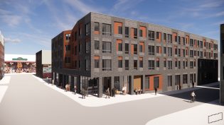 Logan Commons will be a new 42-unit, four-story senior affordable housing project in the Over-the-Rhine neighborhood of Cincinnati. Marble Cliff Capital is partnering with the Cincinnati Metropolitan Housing Authority on the project.