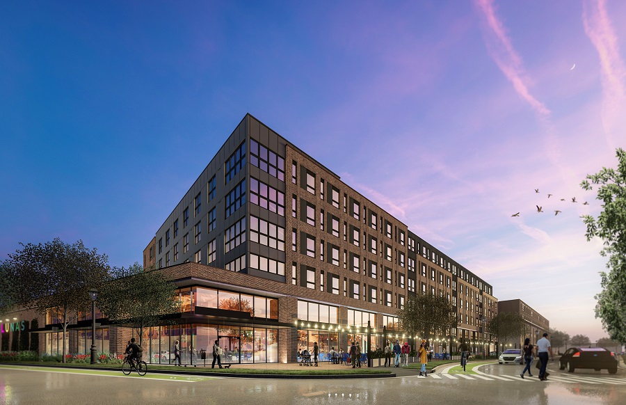 Fourteen02 South Park in Madison, Wisconsin, is among the developments in Enterprise Community Partners’ Equitable Upward Mobility Fund.