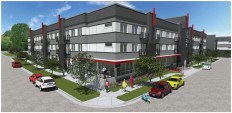 Upon completion in April 2024, Krisana Apartments will feature one four-story, elevator-serviced building with an enclosed central courtyard.