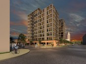 Designed by Moody Nolan, AspireCOLUMBUS will bring 136 affordable apartments to downtown Columbus, Ohio.