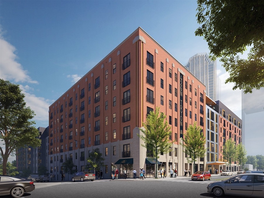 Trella Uptown will bring a mix of market-rate and affordable apartments to Charlotte, North Carolina.